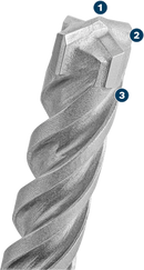 Bosch 2608833779 PRO SDS plus-5X Hammer Drill Bit For rotary hammer drills 6 x 150 x 210 mm