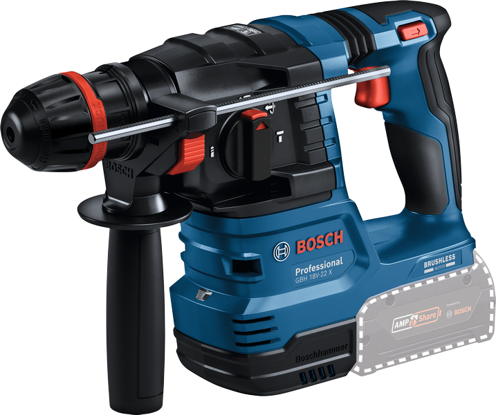 Bosch 0611924171 GBH 18V-22 X Professional Cordless Rotary Hammer with ONECHUCK