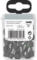 Bosch 2607002804 PRO Impact PZ Screwdriver Bit For impact screwdrivers, For battery screwdrivers 25mm 25Pcs