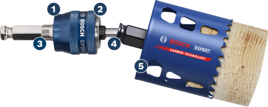 Bosch 2608900527 EXPERT Power Change Plus with Pilot Drill For rotary drills/drivers, For impact drill/drivers