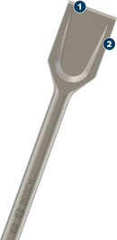 Bosch 2608690101 PRO SDS plus-5C Spade Chisel For rotary hammer drills, For breakers 40 x 250 mm