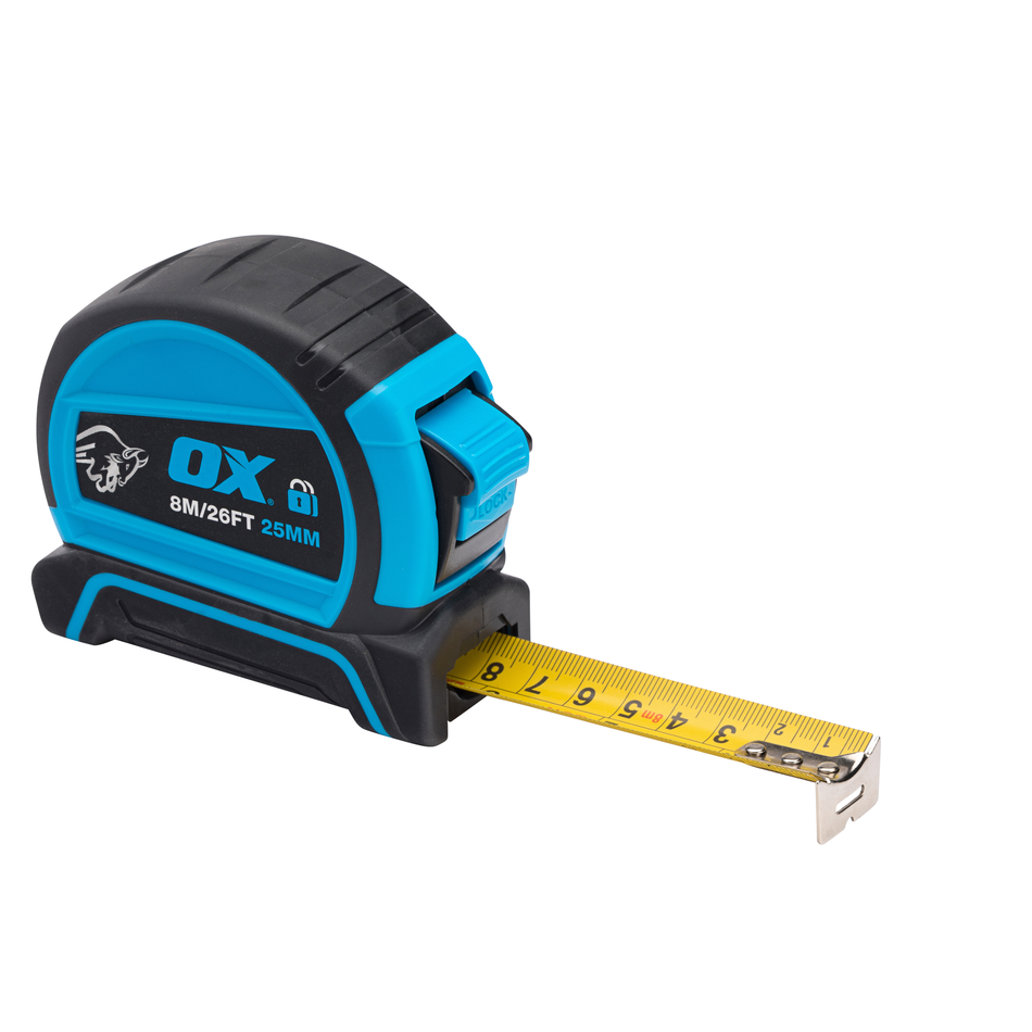 OX Tools OX-P505488 Pro Dual Auto Lock Tape Twinpack - 8m / 26ft