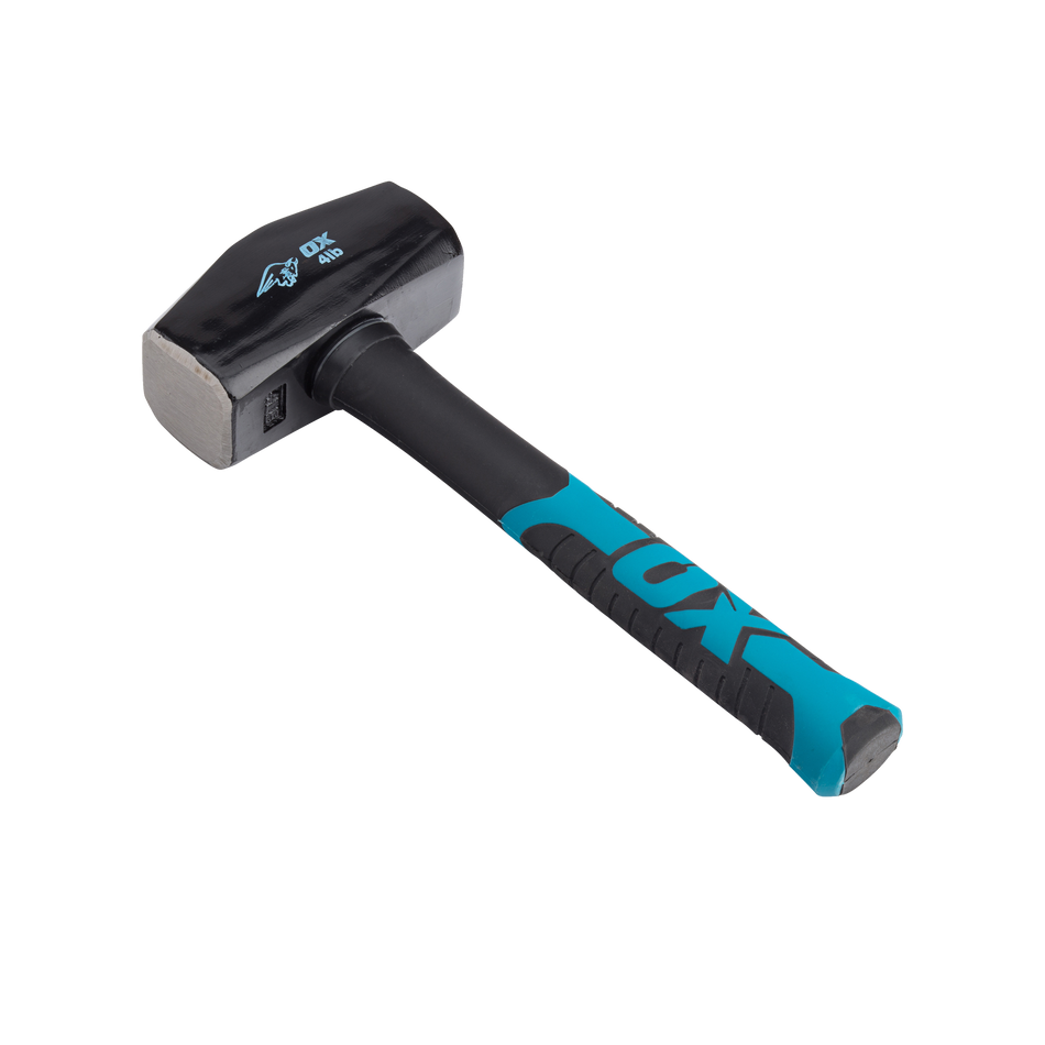 OX Tools OX-T081304 Trade Fibreglass Handle Club Hammer - 4 lb