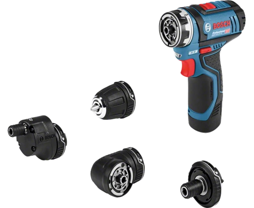 Bosch GSR12V15FC Professional L-Boxx Kit With Batteries, Charger and Attachments 06019F6070