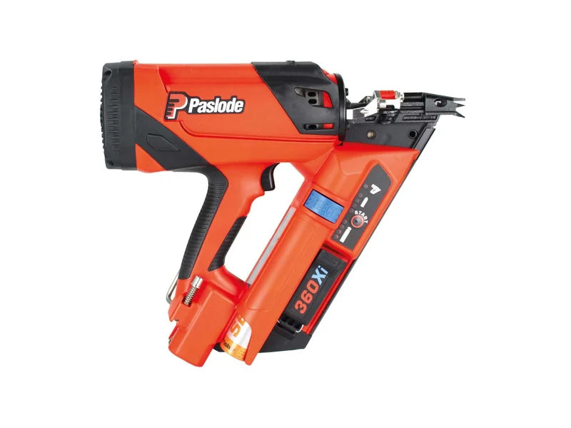 Paslode 360XI Li-ion Gas Framing Nailer with Battery and Charger In Case