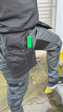 OX Workwear W554232 Pro Heavy Duty Flex Waist Work Trousers - 32in