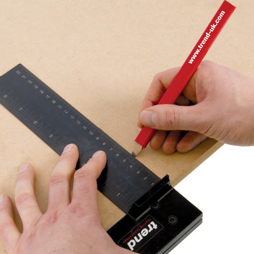 Trend Tools PENCIL/CR/3 Carpenters Pencils Red Medium 3 Pack