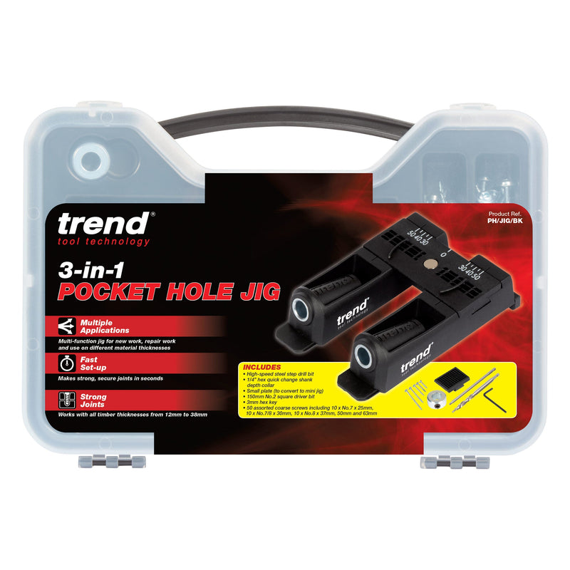 Trend Tools PH/JIG/BK 3-In-1 Pocket Hole Jig