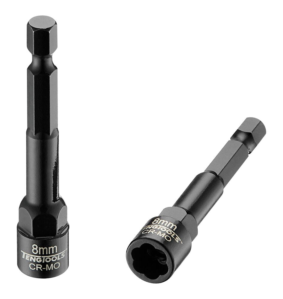 Teng Tools TEP65508 1/4″ Hex bolt & nut extractor Cr-Mo 8 mm