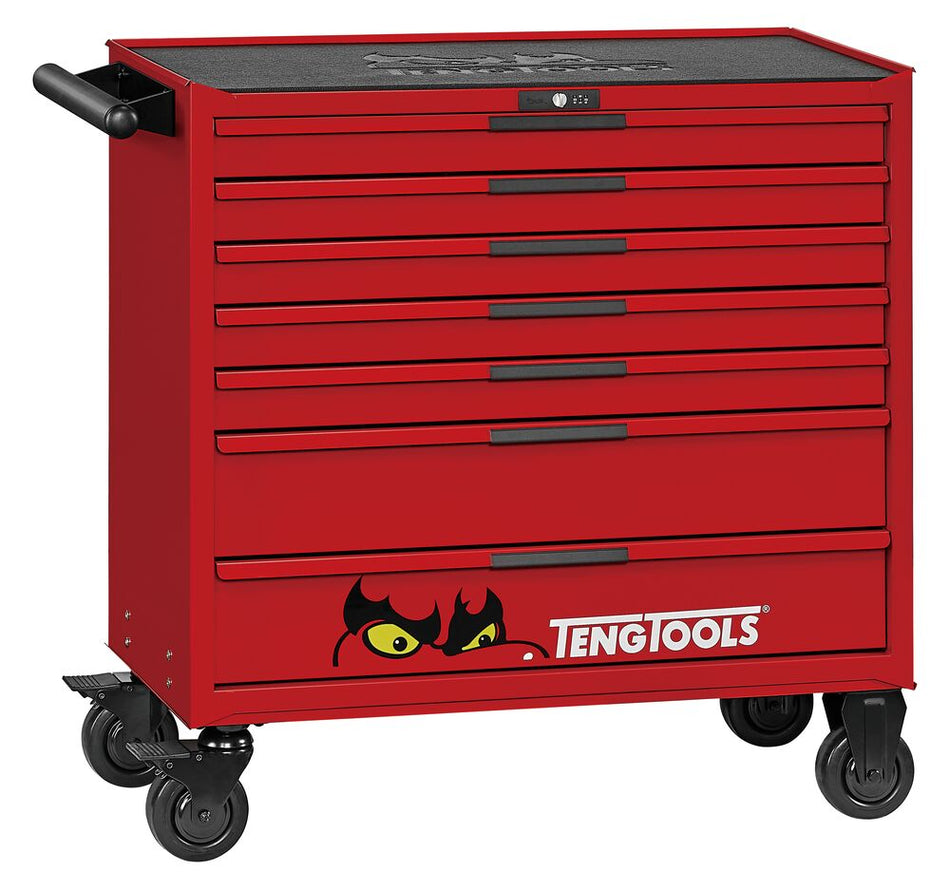 Teng Tools TKW37R513F 37" PRO35™ roller cabinet FOAM tool kit 513 pieces red