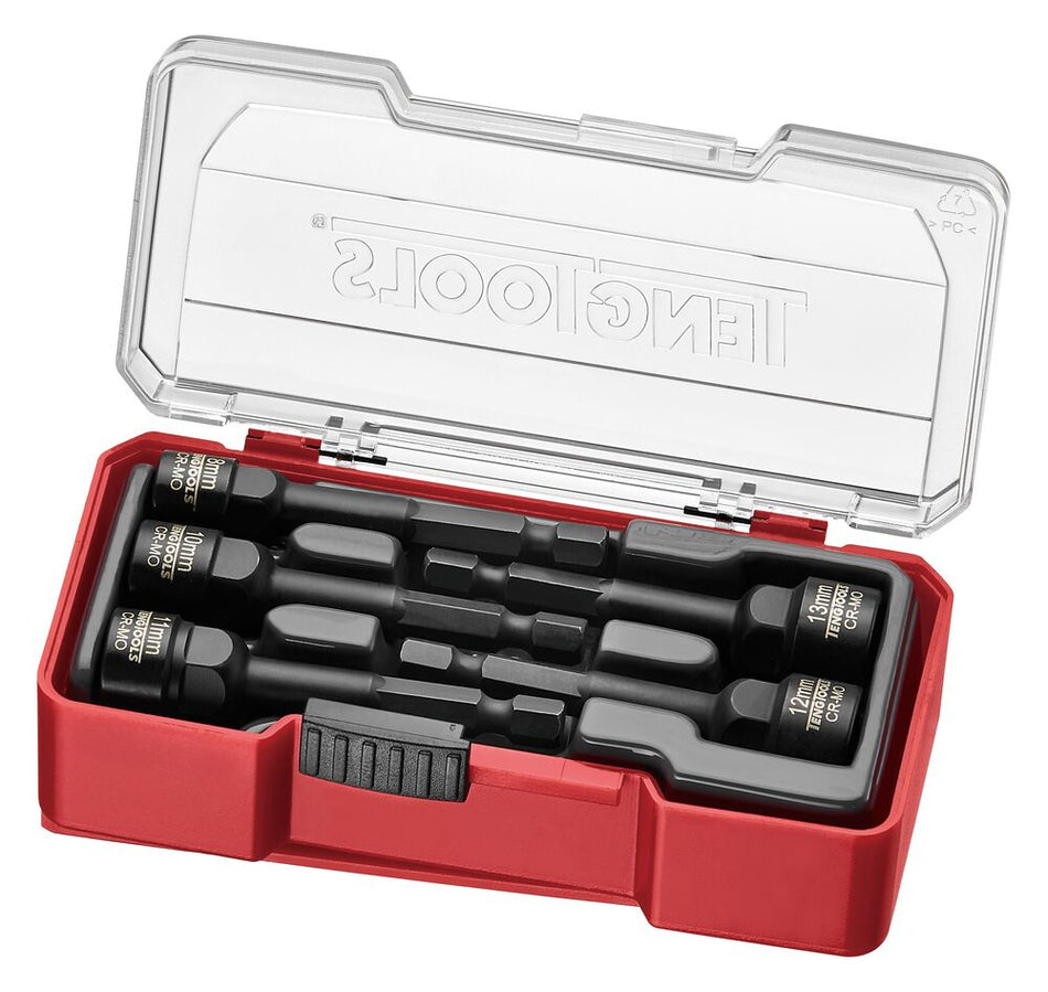 Teng Tools TJEP05 1/4″ Hex bolt and nut extractor set Cr-Mo 8-13 mm 5 pieces