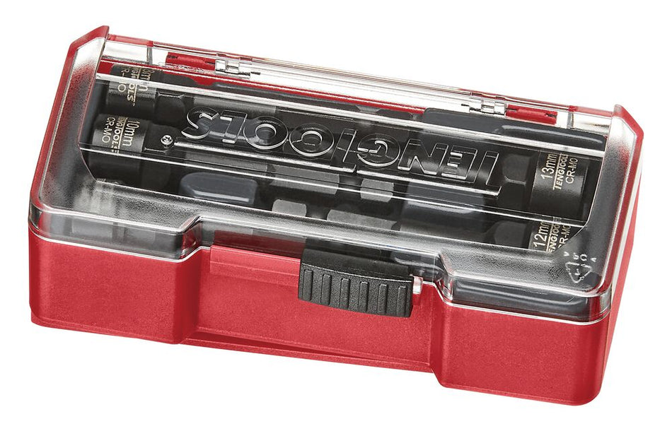 Teng Tools TJEP05 1/4″ Hex bolt and nut extractor set Cr-Mo 8-13 mm 5 pieces