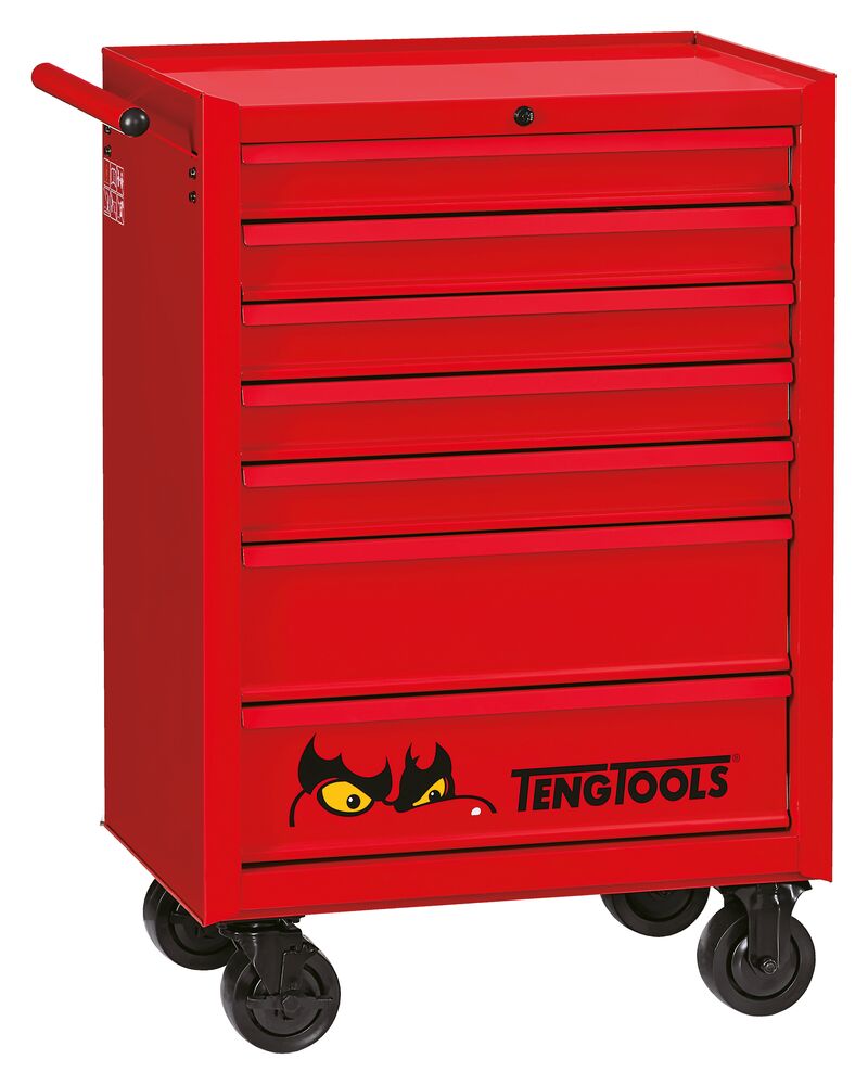 Teng Tools TCW707K 27″ Classic roller cabinet 7 drawers red