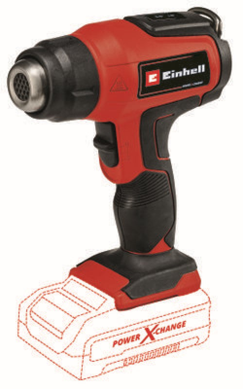Einhell TE-HA 18V Heat Gun with 2 Temperature Settings and a LED Display - Body