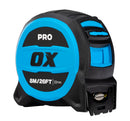 OX Hand Tools P506408 Pro 8m/26ft Tuff Blade Tape Measure - Magnetic Dual Hook & 32mm Wide Blade