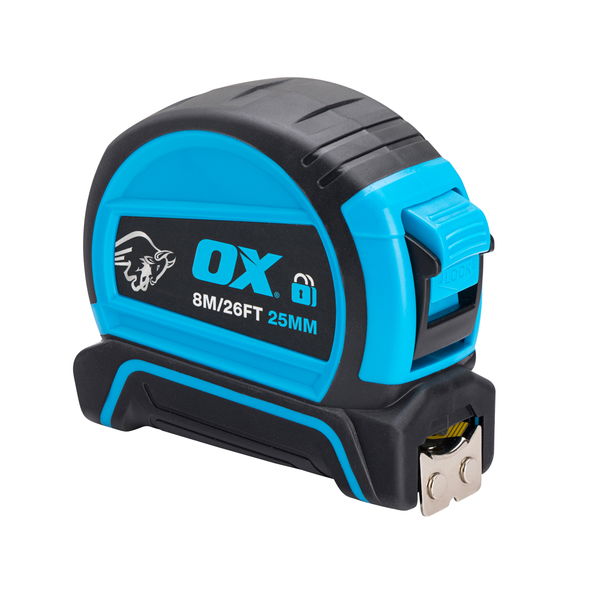 OX Tools OX-P505208 Pro Dual Auto Lock Tape Measure - 8m