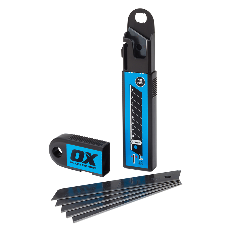 OX Tools OX-P223910 Pro Snap Off Knife Blades 18mm - Pack 10