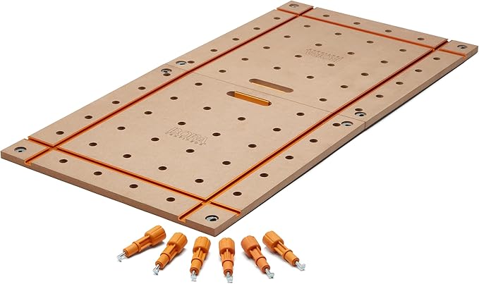 BORA Centipede 2 x 4ft T-Track Tabletop - 20mm Dog Holes