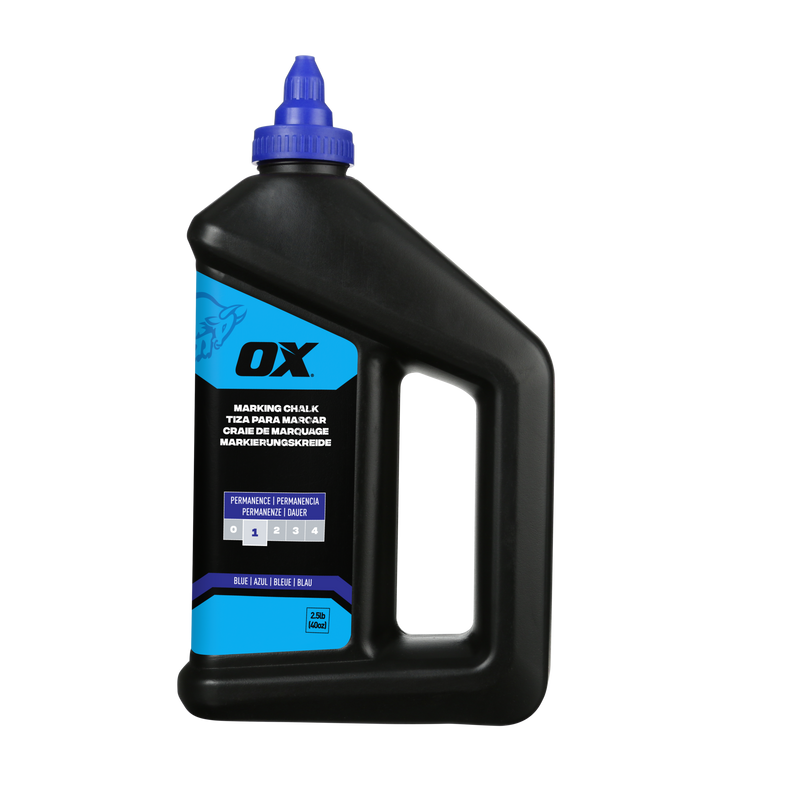 OX Hand Tools P630808 40-ounce/2.5-Pound Standard Blue Marking Chalk - Permanence 1