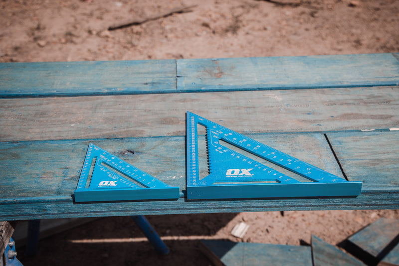 OX Tools OX-P634701 Pro Aluminium Metric Rafters Square Set ‚Äì 180mm & 300mm