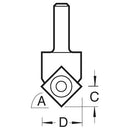 Trend Tools RT/80X1/2TC Rota-Tip V Groove 17Mm Diameter