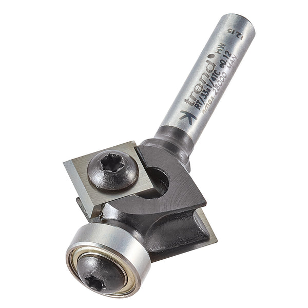 Trend Tools RT/33X1/4TC Rota-Tip Guided Bevel Trimmer 27Mm Diameter 12Mm Length