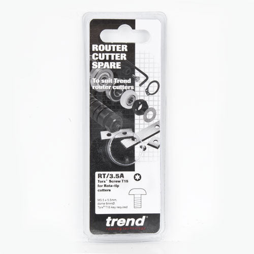 Trend Tools RT/3.5A Torx Screw M3.5 X 5Mm 0.6Mm Dome 6Mm For Tr43 Cutter