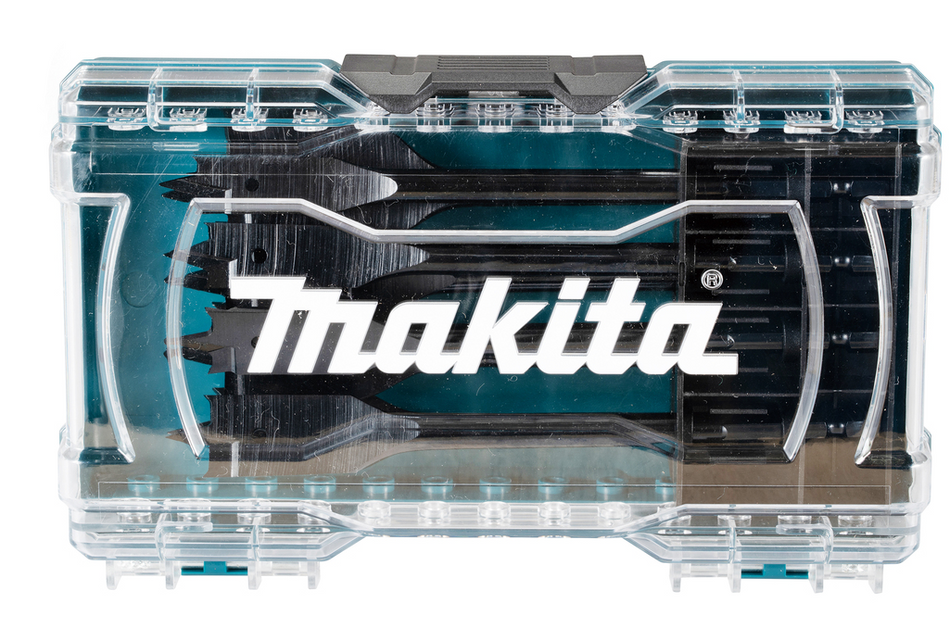 Makita E-08698 Hex Shank Wood Flat Drill Bit Set 8PC 12mm 14 16 18 20 22 25 35