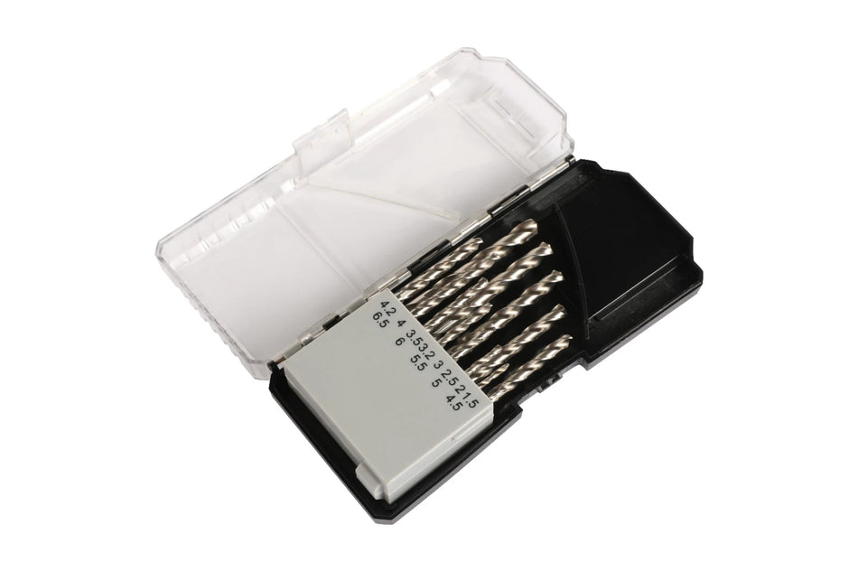 Kendo 11603133 Steel Drill Bit Set HSS Metal 1.5-6.5mm Bits + Case 13 Piece