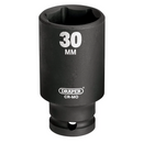 Draper 30870 Deep Impact Socket, 1/2" Sq. Dr., 30mm