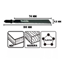 Jig saw blade HCS, 74 mm, 5 pcs