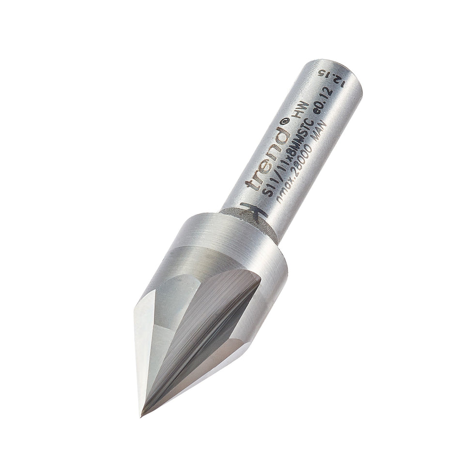 Trend Tools S11/11X8MMSTC Triple Flute Engraver Cutter