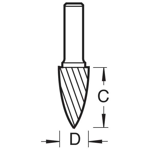 Trend Tools S49/22X3MMSTC Solid Carbide Burr