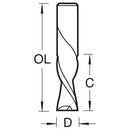 Trend Tools S55/04LHX1/4STC Spiral Down-Cut  4.76Mm Diameter