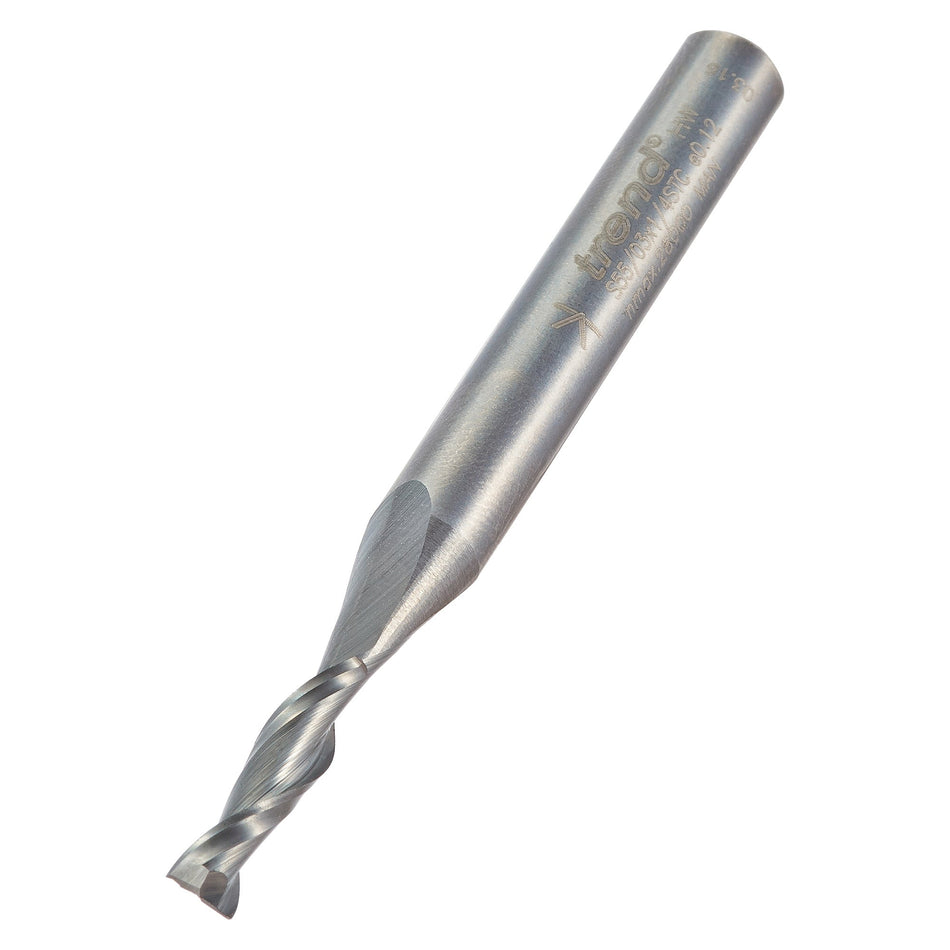 Trend Tools S55/03X1/4STC Spiral Up-Cut  3.96Mm Diameter