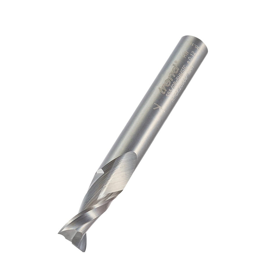 Trend Tools S55/08X8MMSTC Aluminium Spiral Upcut Cutter 8Mm Diameter