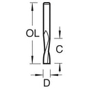 Trend Tools S58/2X3MMSTC Mini Spiral Up-Cut Cutter 2Mm Diameter