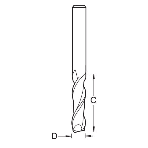 Trend Tools S66/11X4MMSTC Mini 3.96Mm End Mill Wood/Acrylic/Abs 4400B150