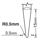 Trend Tools S66/5X4MMSTC Mini R0.5Mm Half Conical Wood 4050E150