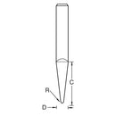 Trend Tools S66/5X4MMSTC Mini R0.5Mm Half Conical Wood 4050E150