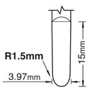 Trend Tools S66/6X4MMSTC Mini R1.5Mm Half Conical Wood 4150E150