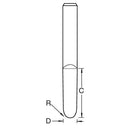 Trend Tools S66/6X4MMSTC Mini R1.5Mm Half Conical Wood 4150E150