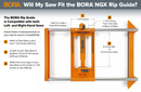 BORA 546250 NGX Twin Rail Rip Guide