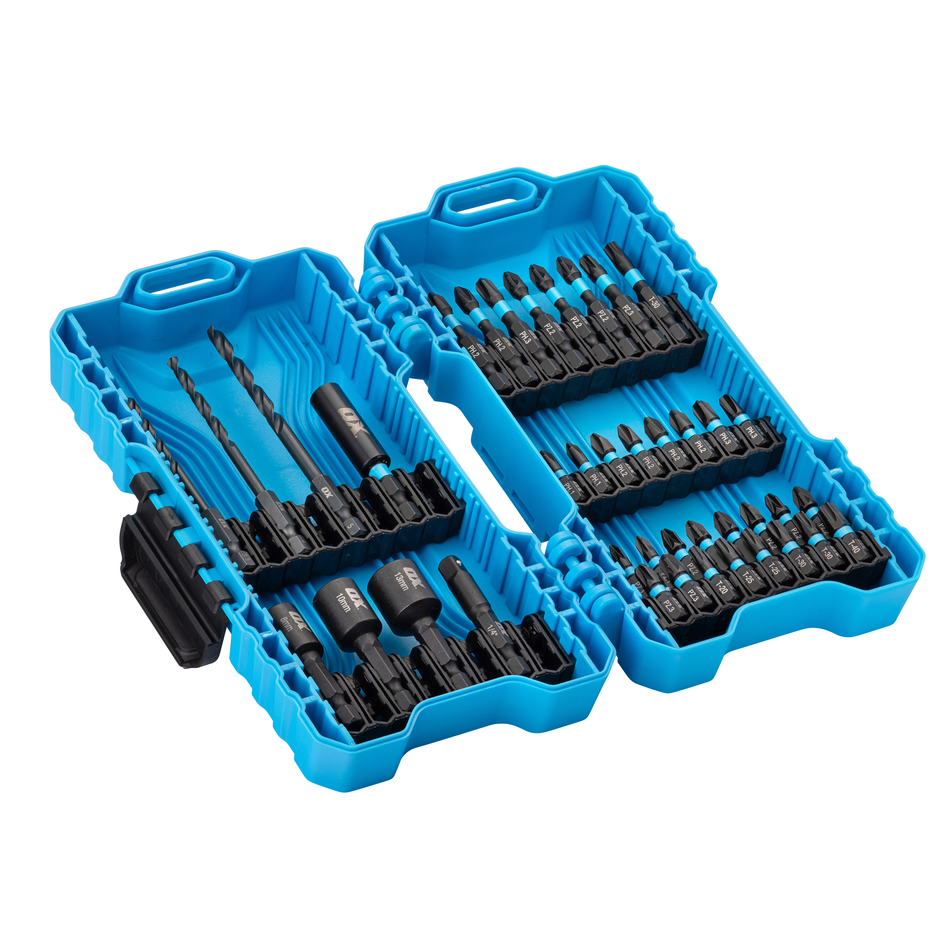 OX P215540 Pro Impact Drill & Drive Accessory Set – 40 Piece
