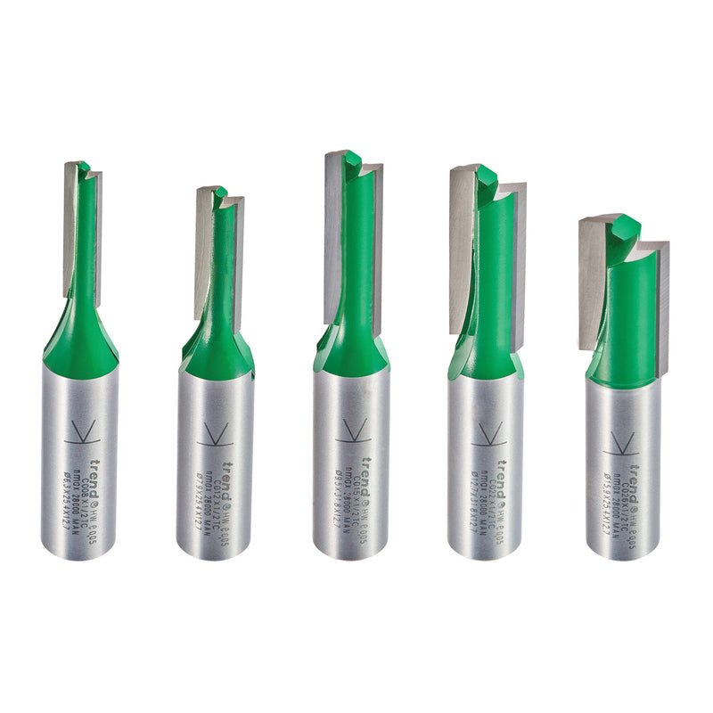 Trend Tools SET/MT1X1/2TC 5 Piece Mt/Jig Cutter Set Imperial
