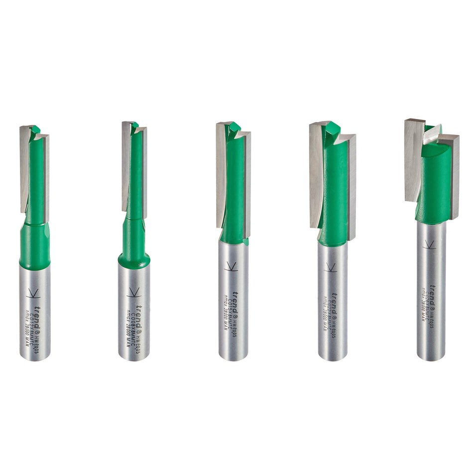 Trend Tools SET/MT1X8MMTC 5 Piece Mt/Jig Cutter Set Imperial