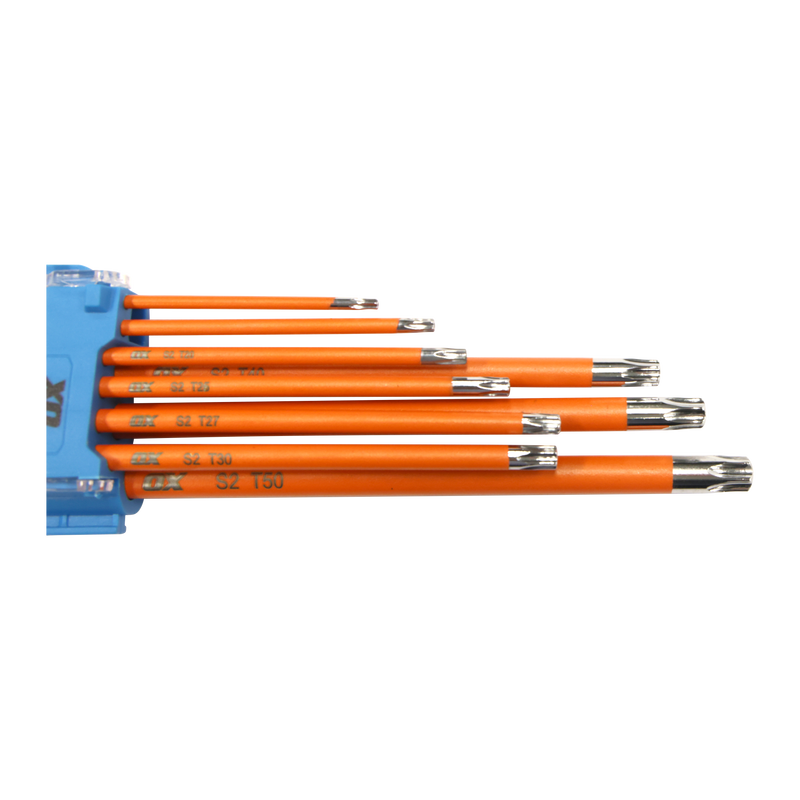 OX Hand Tools P322709 Pro Tamperproof Torx Key Long (9 Piece Set)