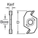 Trend Tools 34/41TC Slotter 10Mm Kerf 1/4 Bore
