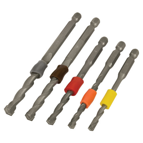 Trend Tools SNAP/MD2/SET Trend Snappy Masonry Drill 5Pc Depth Band