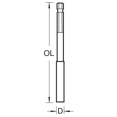 Trend Tools SNAP/BH/6 Trend Snappy 25Mm Bit Holder 152Mm (6 Inch)